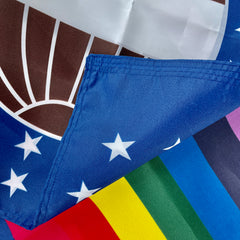 World Peace Rainbow Flag - Made in USA.