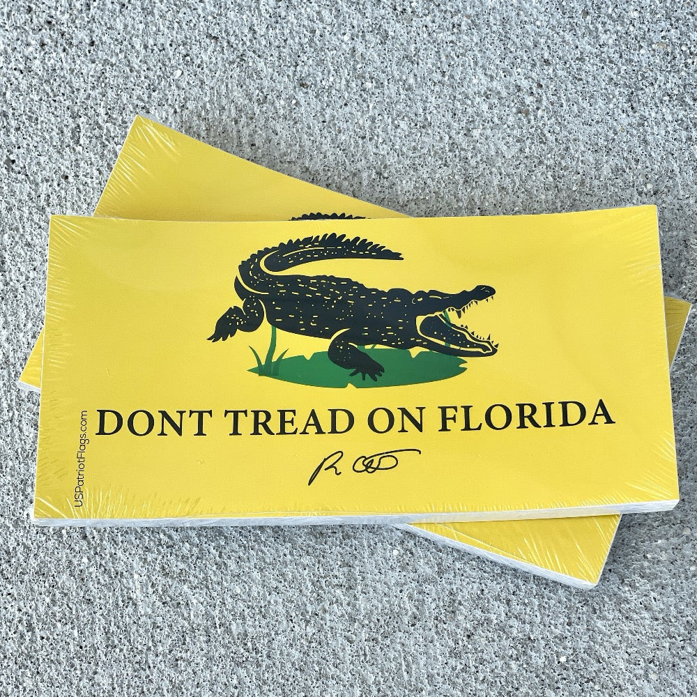 Desantis Dont Tread on Florida Car Bumper Stickers.