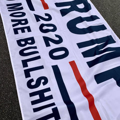 Trump 2020 Flag - No More Bullshit - 3x5 - Screen Printed (Made in USA).