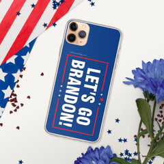 Let's Go Brandon Blue iPhone Case.