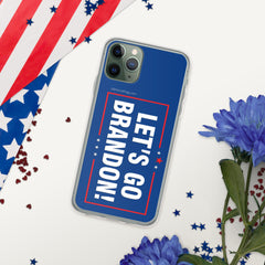 Let's Go Brandon Blue iPhone Case.