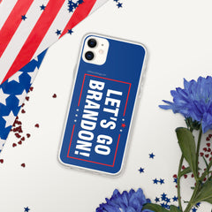 Let's Go Brandon Blue iPhone Case.