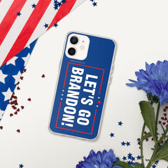 Let's Go Brandon Blue iPhone Case.