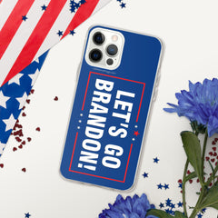 Let's Go Brandon Blue iPhone Case.