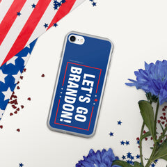 Let's Go Brandon Blue iPhone Case.