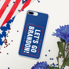 Let's Go Brandon Blue iPhone Case.