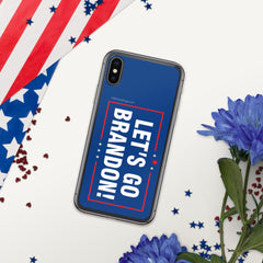 Let's Go Brandon Blue iPhone Case.