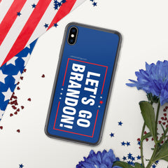 Let's Go Brandon Blue iPhone Case.