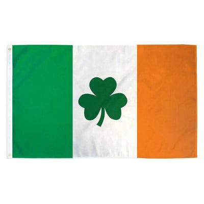 Ireland Shamrock Flag Nylon Printed - Made in USA.