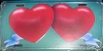 2 Hearts license plate.