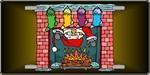 Fireplace Santa Full Color License Plate.