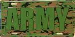US ARMY Camo Camouflage License Plate.