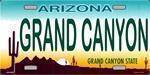 AZ Arizona Grand Canyon License Plate.