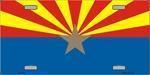 AZ Arizona Small Star License Plate.