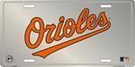 Baltimore Orioles MLB Chrome License Plate.