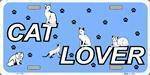 Cat Lover License Plate.
