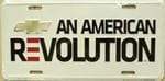 Chevy - An American Revolution License Plate.