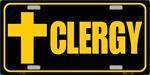 Clergy License Plate.