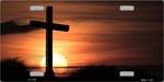 Cross Sunrise Full Color Photography License Plate.