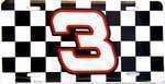 DALE EARNHARDT NASCAR #3 CHECKERED FLAG License Plate.