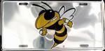 Georgia Tech Chrome License Plate.