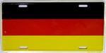 Germany Flag License Plate.