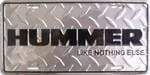 Hummer Diamond  License Plate.