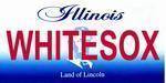 Illinois State Background License Plate - White Sox.