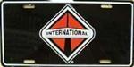 International Black Background License Plate.