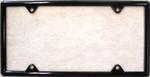 License Plate Frames and Holders - Black.