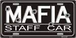 Mafia Staff Car License Plate.