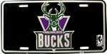 Milwaukee Bucks NBA License Plate.