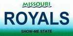 Missouri State Background License Plate - Royal.