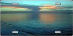 Ocean Sunset - Blue - Full Color Photography License Plate.