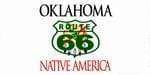 Oklahoma State Background License Plate - Route 66.