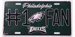 Philadelphia Eagles #1 Fan License Plate.