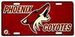 Phoenix Coyotes NHL License Plate.