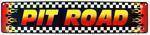 PIT ROAD WITH FLAMES RACING STREET SIGN Motor sports FUN.