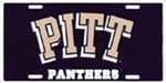 Pittsburgh Panthers License Plate.