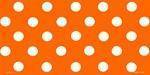 Polka Dots - White Dots on Orange Blank.