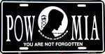 POW-MIA License Plate - You Are Not Forgotten (USA Made).