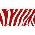 Red Zebra Print Blank.
