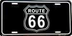 Route 66 Shield License Plate.