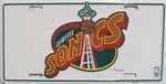Seattle Sonics NBA License Plate.
