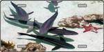 Sharks - Underwater Full Color Photography License Plate.