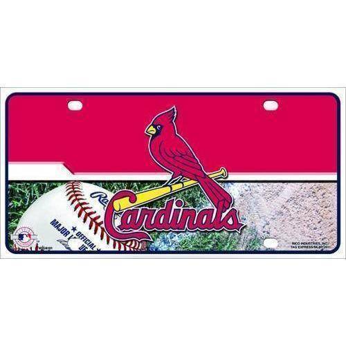 St Louis Cardinals MLB Chrome License Plate.