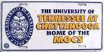 Tennessee at Chattanooga Home of the Mocs License Plate.