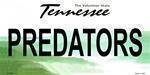 Tennessee State Background License Plate - Predator.