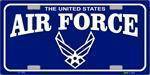 U.S. United States Air Force License Plate.