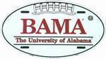 University of Alabama BAMA Oval License Plate.